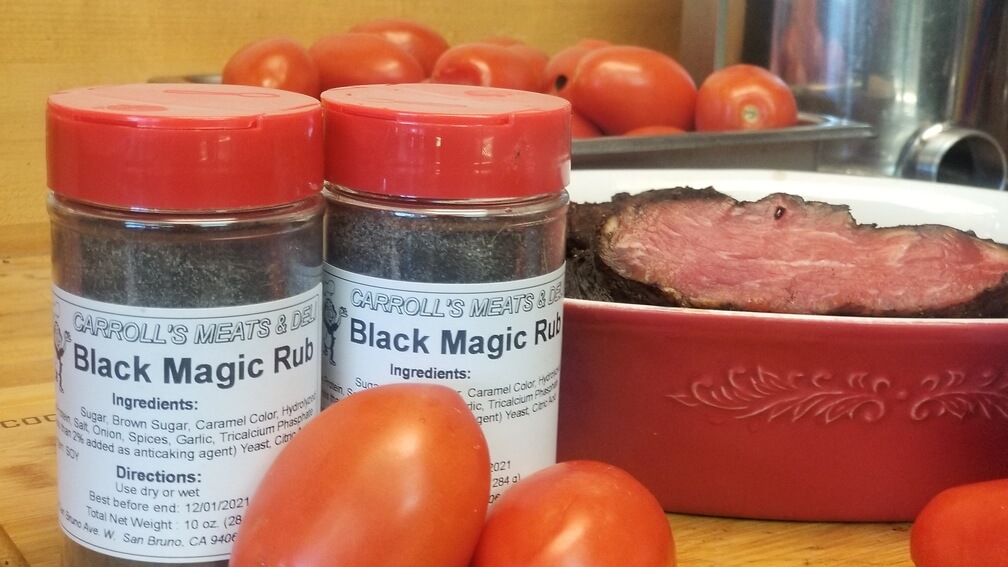 Carroll's Meats BLACK MAGIC RUB (1lb bag) – Carroll's Meats and Deli +  Sandwiches